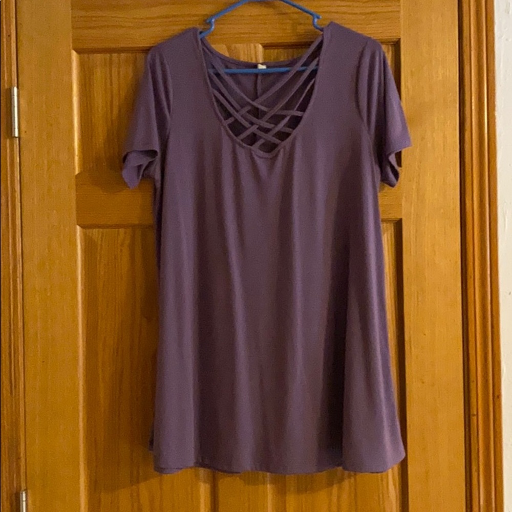 Purple Maternity Shirt